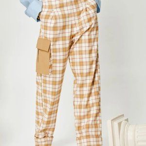 NWT Sister Jane Ghospell Check Cargo Trousers